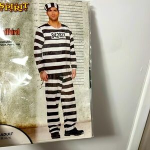 Old school black and white prisoner